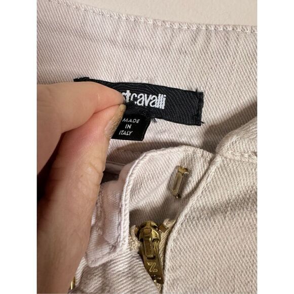 Just cavalli high rise made in Italy patchwork shorts sz 27 - Picture 5 of 8